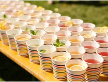 Paper cup in the activity party Paper cup in the activity party