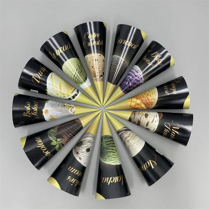 custom printed ice cream cone sleeves