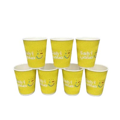12oz Double Wall Coffee Paper Cups With Lid
