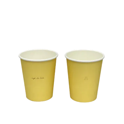 8 Oz Single Wall Paper Cups With Lid