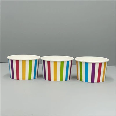 8oz Paper Ice Cream Cups With Lids