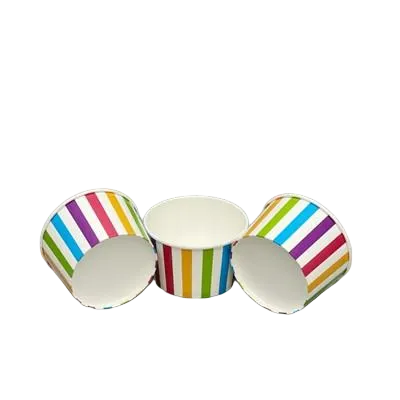 8oz Paper Ice Cream Cups With Lids