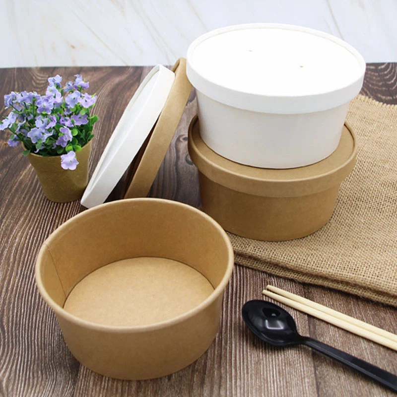2-Paper soup bowl with Paper lid 2-Paper soup bowl with Paper lid