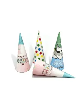 Ice cream paper cone sleeves 4 Ice cream paper cone sleeves 4