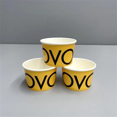Gelato Ice Cream Cups With Paper Lids